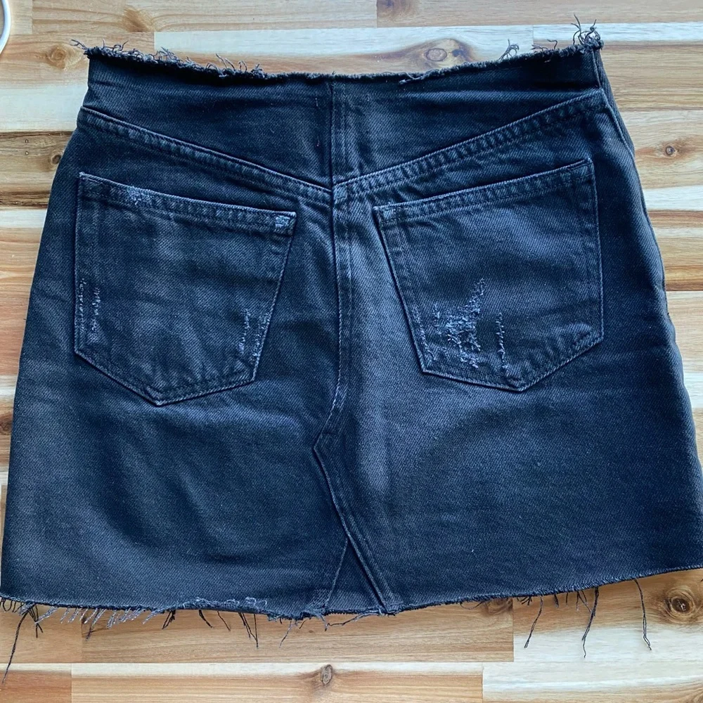 UO BDG Black Denim Mini Skirt Size XS